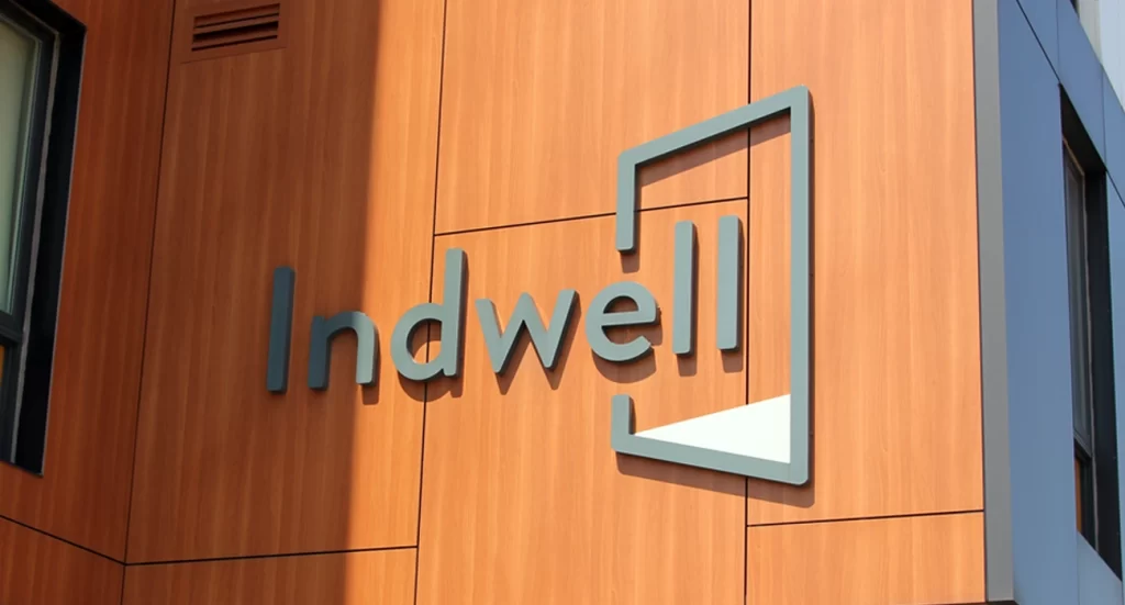 indwell identity design sign application at home office on Main St E
